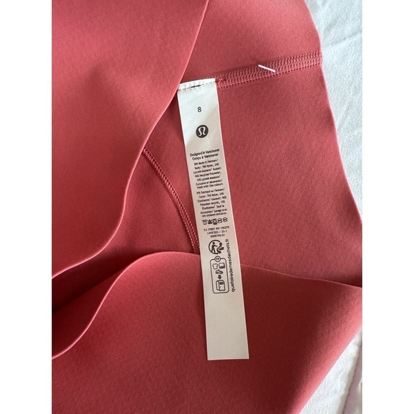 NEW Lululemon GLOW UP HR TIGHT 25" Size 8 Dessert Red Compression Leggings NWT - Picture 7 of 8